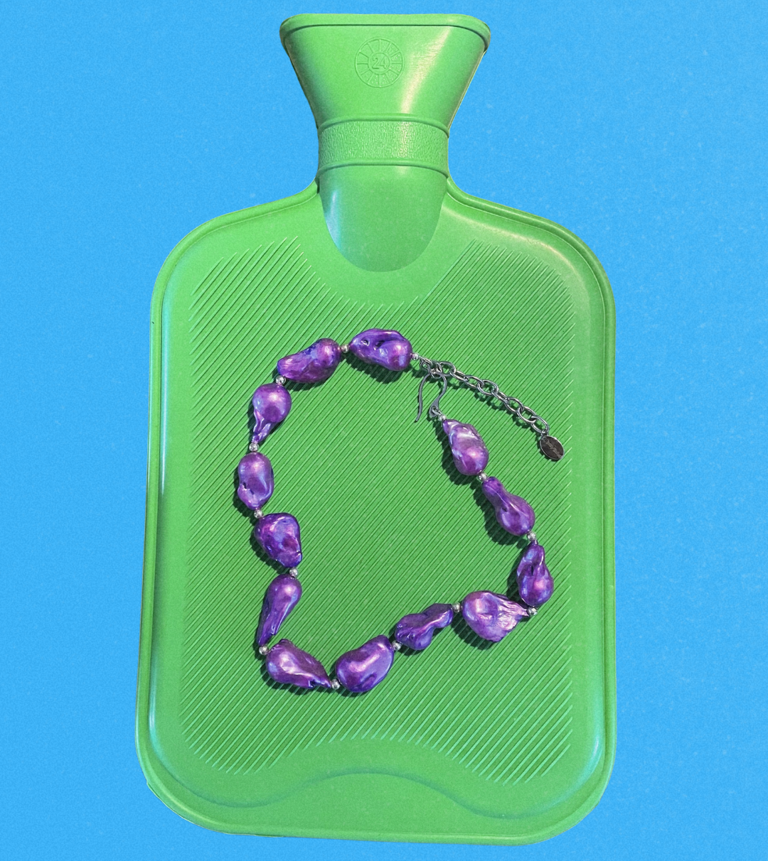 dadybones Necklaces Purple Baroque Pearl Necklace
