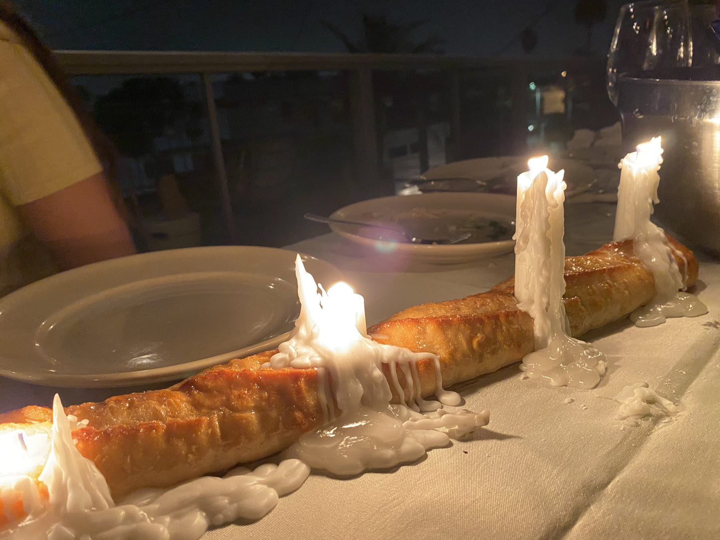 dadybones Bread Baguette Candle Holder