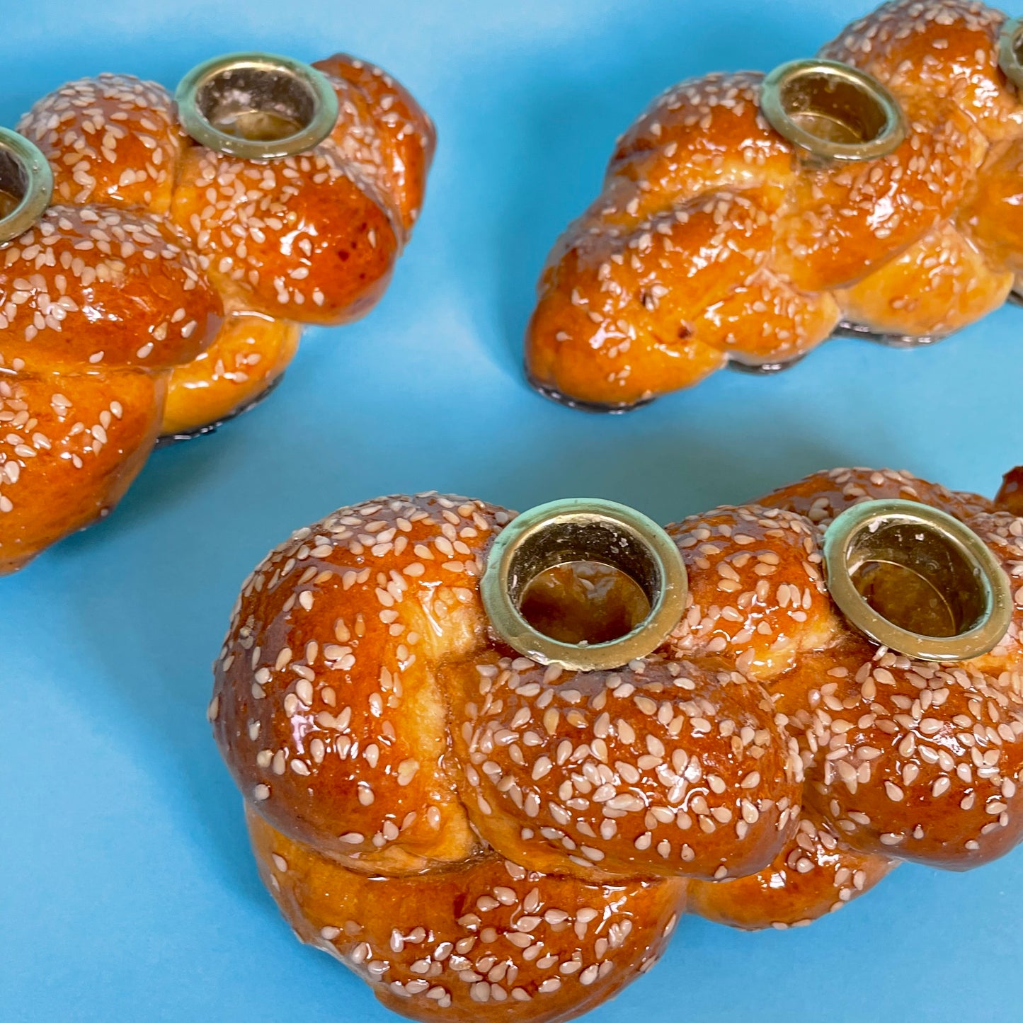 Mini Challahdad Challah Candles Holders