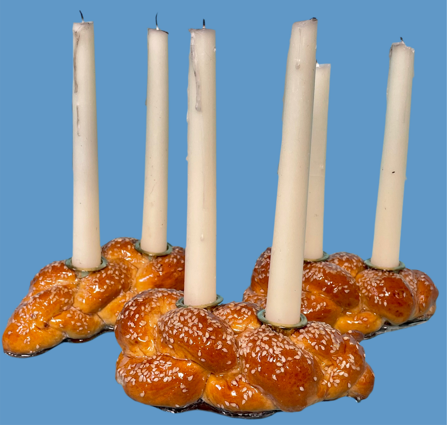 Mini Challahdad Challah Candles Holders