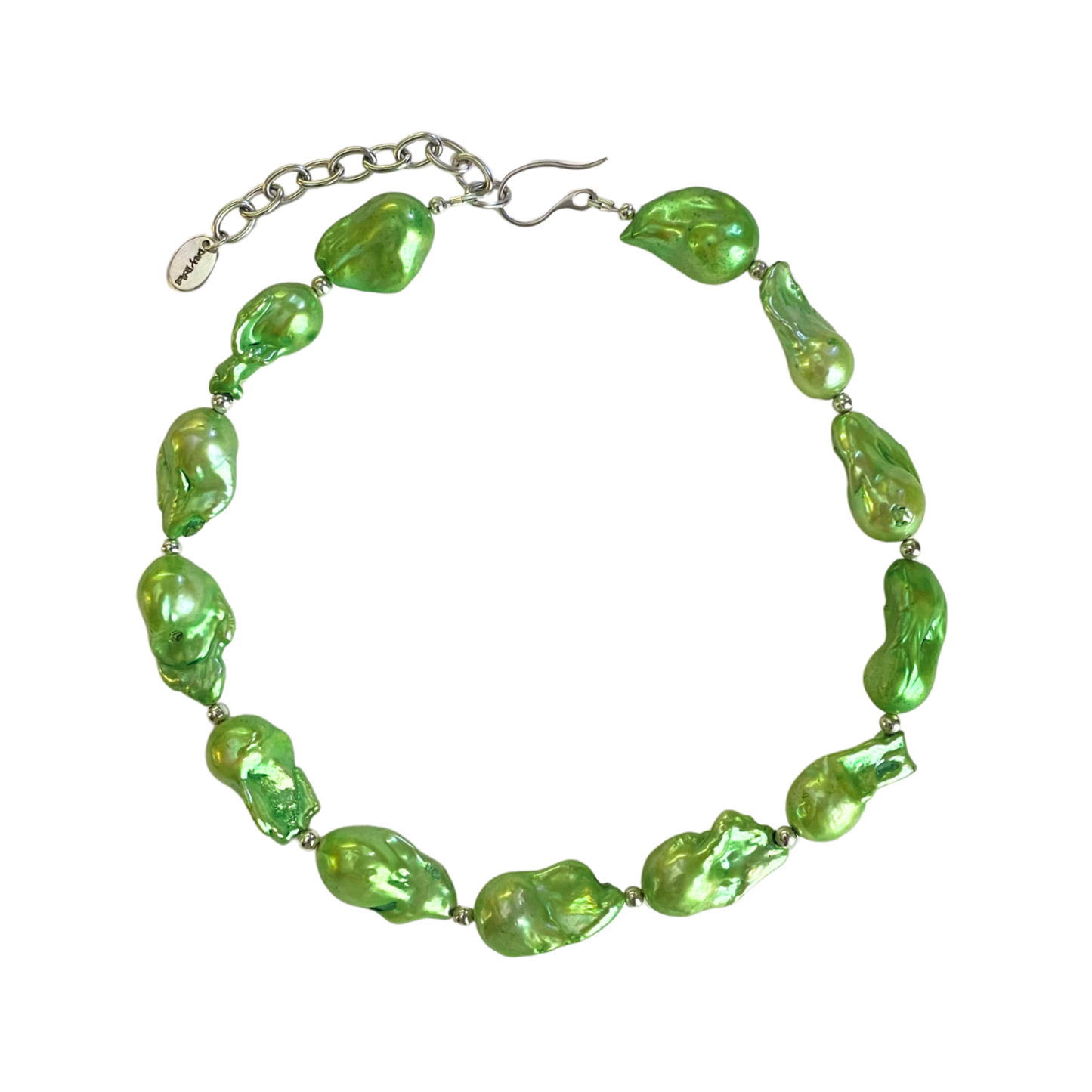 dadybones Necklaces Lime Green Baroque Necklace