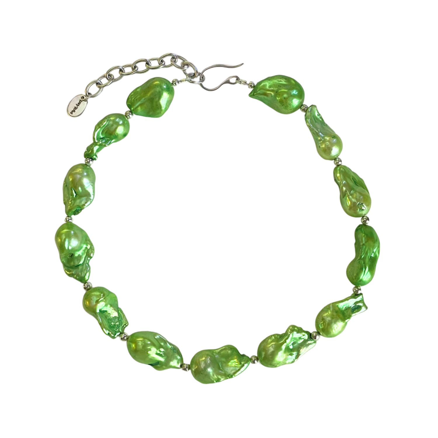 dadybones Necklaces Lime Green Baroque Necklace